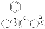 CAS # 51186-83-5, erythro-Glycopyrronium bromide, (R*,S*)-3-[(Cyclopentylhydroxyphenylacetyl)oxy]-1,1-dimethylpyrrolidinium bromide