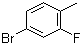 structure of CAS# 51436-99-8, 4-Bromo-2-fluorotoluene