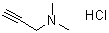 CAS # 51438-97-2, 3-Dimethylamino-1-propyne hydrochloride, 1-(Dimethylamino)-2-propyne hydrochloride