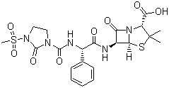 structure of CAS# 51481-65-3, 美洛西林