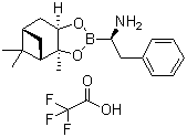 CAS # 514820-49-6, (3aS,4S,6S,7aR)-Hexahydro-3a,5,5-trimethyl-alpha-(phenylmethyl)-4,6-methano-1,3,2-benzodioxaborole-2-methanamine trifluoroacetate