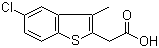 structure of CAS# 51527-19-6, 2-(5-氯-3-甲基苯并[b]噻吩-2-基)乙酸