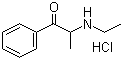 structure of CAS# 51553-17-4, 2-(乙胺基)苯丙酮盐酸盐