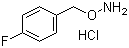 structure of CAS# 51572-89-5, O-[(4-Fluorophenyl)methyl]hydroxylamine hydrochloride