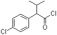 structure of CAS# 51631-50-6, 3-Methyl-2-(4-chlorophenyl)butyryl chloride