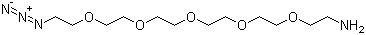 structure of CAS# 516493-93-9, 17-叠氮-3,6,9,12,15-五氧杂十七烷-1-胺