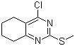 structure of CAS# 51660-11-8, 4-氯-5,6,7,8-四氢-2-(甲硫基)喹唑啉