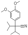 CAS # 51698-54-5, 3,4-Dimethoxy-alpha,alpha-bis(1-methylethyl)benzeneacetonitrile
