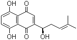 CAS # 517-88-4, Alkannin, 5,8-Dihydroxy-2-[(1S)-1-hydroxy-4-methylpent-3-enyl]naphthalene-1,4-dione