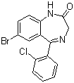 structure of CAS# 51753-57-2, Phenazepam