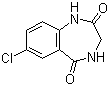 structure of CAS# 5177-39-9, 7-Chloro-3,4-dihydro-1H-benzo[e][1,4]diazepine-2,5-dione