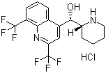 structure of CAS# 51773-92-3, Mefloquine hydrochloride