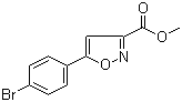 structure of CAS# 517870-15-4, 5-(4-溴苯基)-3-异恶唑羧酸甲酯