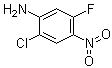 structure of CAS# 517920-71-7, 2-Chloro-5-fluoro-4-nitrobenzenamine