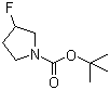 CAS # 518063-52-0, N-tert-Butoxycarbonyl-3-fluoropyrrolidine, 3-Fluoro-1-pyrrolidinecarboxylic acid tert-butyl ester