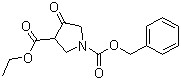 structure of CAS# 51814-19-8, Ethyl N-Cbz-4-oxopyrrolidine-3-carboxylate