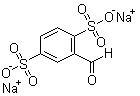 structure of CAS# 51818-11-2, 2-Formyl-1,4-benzenedisulfonic acid disodium salt