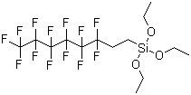 structure of CAS# 51851-37-7, 1H,1H,2H,2H-Perfluorooctyltriethoxysilane