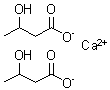 CAS # 51899-07-1, 3-Hydroxybutanoic acid calcium salt (2:1)