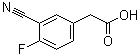 structure of CAS# 519059-11-1, 3-氰基-4-氟苯乙酸