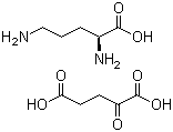 structure of CAS# 5191-97-9, L-鸟氨酸 alpha-酮戊二酸 (1:1)