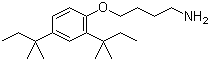 structure of CAS# 51959-14-9, 4-(2,4-Di-tert-amylphenoxy)-butylamine