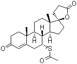 structure of CAS# 52-01-7, Spironolactone