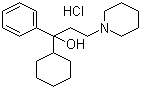 structure of CAS# 52-49-3, Benzhexol hydrochloride