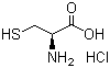structure of CAS# 52-89-1, L-Cysteine hydrochloride anhydrous