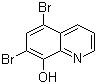 structure of CAS# 521-74-4, 5,7-二溴-8-羟基喹啉