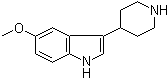 structure of CAS# 52157-82-1, 5-甲氧基-3-(4-哌啶基)吲哚