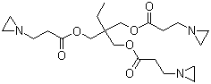 structure of CAS# 52234-82-9, Trimethylolpropane tris(3-aziridinylpropanoate)