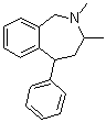 CAS # 5228-17-1, 2,3,4,5-Tetrahydro-2,3-dimethyl-5-phenyl-1H-2-benzazepine