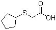 structure of CAS# 52363-14-1, (Cyclopentylthio)acetic acid
