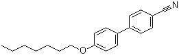 structure of CAS# 52364-72-4, 4-庚氧基-4'-氰基联苯