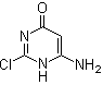 structure of CAS# 52386-11-5, 6-氨基-2-氯-4(1H)-嘧啶酮