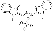CAS # 52435-14-0, Basic Yellow 24, Cationic Yellow 7GL, Kayacryl Brilliant Yellow 5GL-ED, Light yellow, 2-[2-[(1,3-Dihydro-1,3-dimethyl-2H-benzimidazol-2-ylidene)methyl]diazenyl]-3-methylbenzothiazolium methyl sulfate