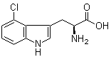 structure of CAS# 52448-14-3, 4-Chloro-L-tryptophan