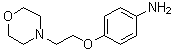 structure of CAS# 52481-41-1, 4-[[2-(4-Morpholinyl)ethyl]oxy]aniline