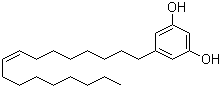 CAS # 52483-19-9, 5-[(Z)-Heptadec-8-enyl] resorcinol, 5-(8Z)-8-Heptadecenyl-1,3-benzenediol