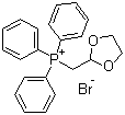 structure of CAS# 52509-14-5, (1,3-Dioxolan-2-ylmethyl)triphenylphosphonium bromide