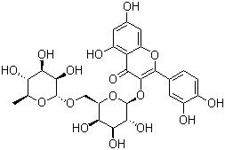 structure of CAS# 52525-35-6, Quercetin 3-O-robinobioside