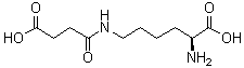 structure of CAS# 52685-16-2, N6-(3-Carboxy-1-oxopropyl)-L-lysine