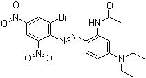 CAS # 52697-38-8, Disperse Violet 93, N-[2-[(2-Bromo-4,6-dinitrophenyl)azo]-5-(diethylamino)phenyl]acetamide