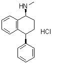 CAS 登录号：52758-05-1, 顺式-1,2,3,4-四氢-N-甲基-4-苯基-1-萘胺盐酸盐
