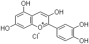structure of CAS# 528-58-5, Cyanidin chloride