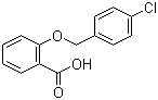 structure of CAS# 52803-69-7, 2-[(4-氯苯基)甲氧基]苯甲酸