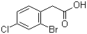 structure of CAS# 52864-56-9, 2-溴-4-氯苯乙酸