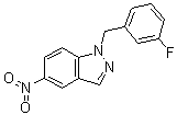 structure of CAS# 529508-58-5, 1-(3-Fluorobenzyl)-5-nitro-1H-indazole