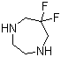 structure of CAS# 529509-58-8, 6,6-Difluoro[1,4]diazepane